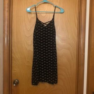 Casual black and white dress